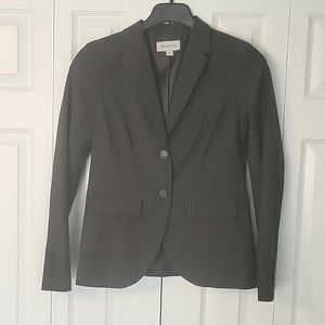Merona Coat Blazer Jacket Size 8 Black Buttons Lining 8